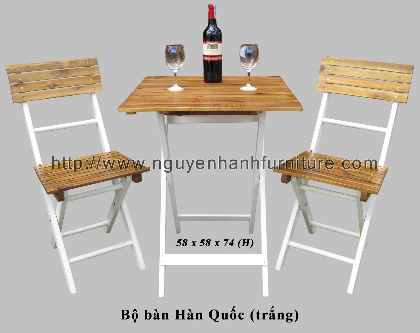 Name product:  - Dimensions: 58 x 58 x 74 (H) - Description: Red oil wood